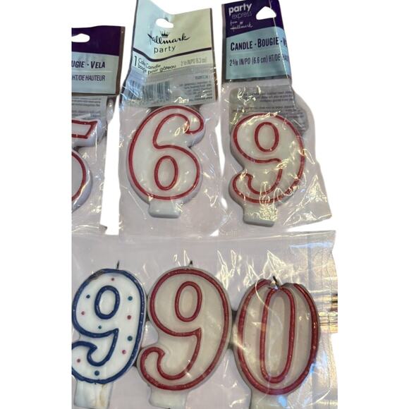 Birthday Candle (21 Used 6 NIP) Numbers Cake Decorations Party Assortment READ - Picture 3 of 6